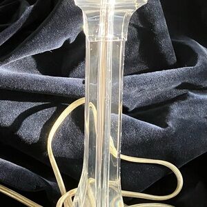 Lucite Greek Pillar Lamp
